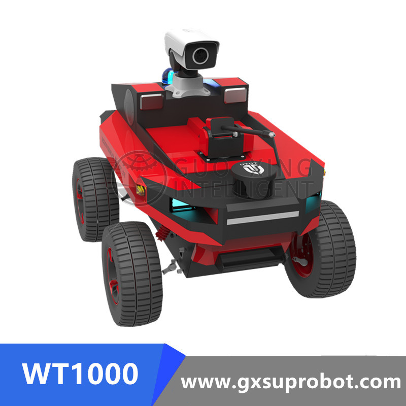 Autonomous Wheel Security Patrol Robot Guard outdoor have strong protect ability for home use